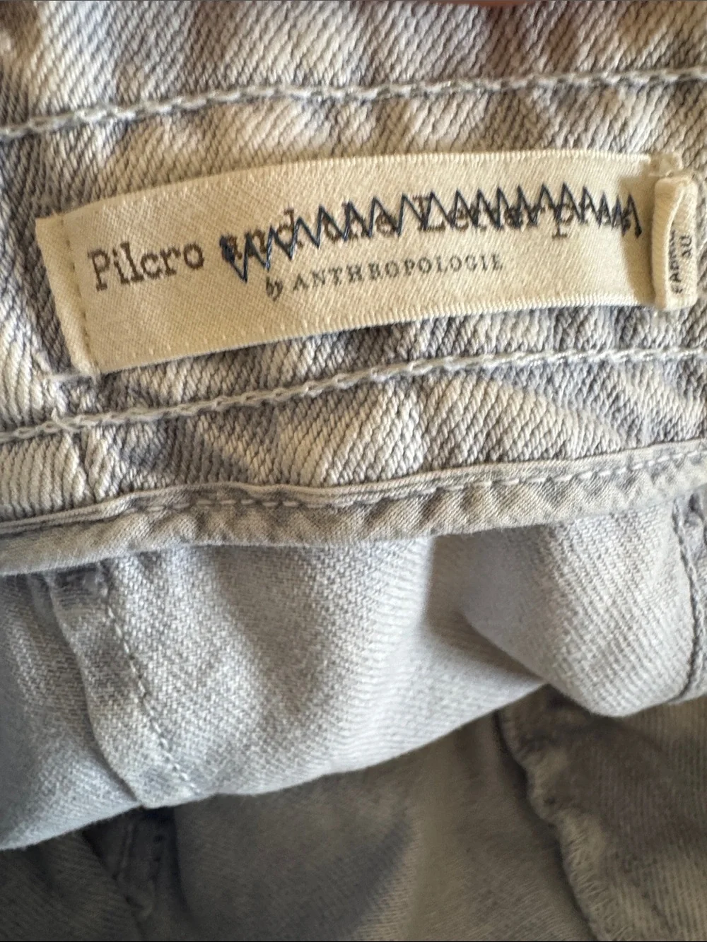 Anthropologie Pilcro Ultra High Rise Acid Wash Denim Shorts 26 Slim Boyfriend - Picture 9 of 12